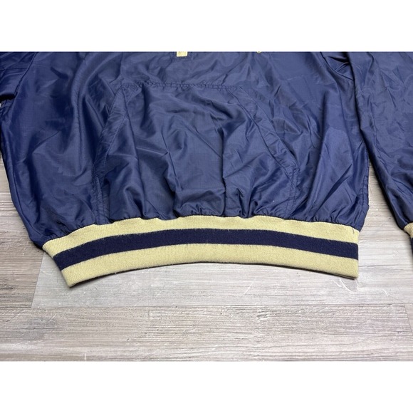 Vintage 70s 80s University of Michigan 1/4 Zip Windbreaker Jacket Size XL Logo 7 - Picture 6 of 10